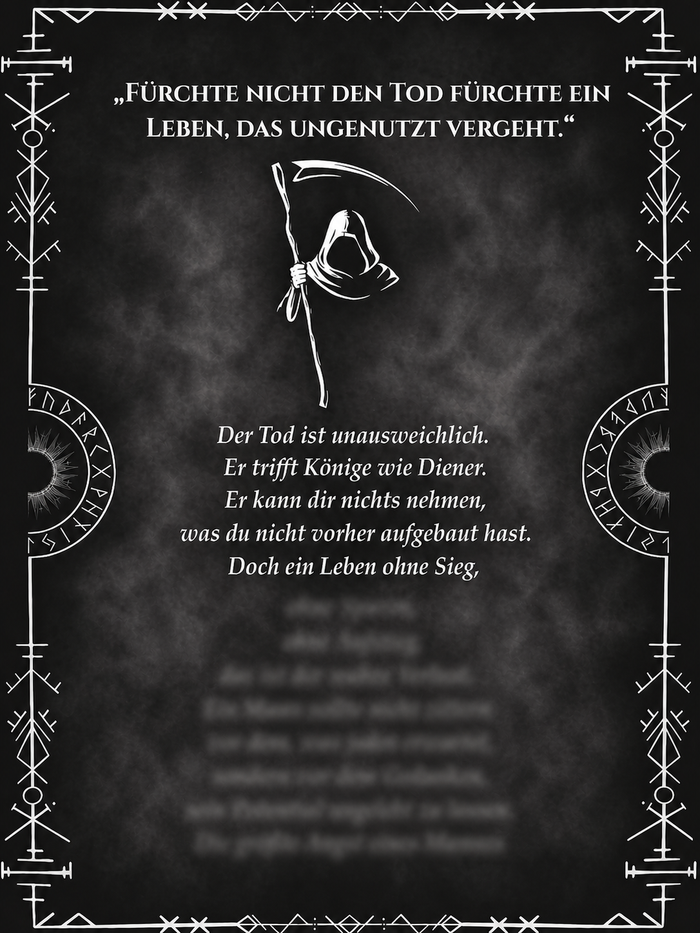 Karte aus "Der Kodex" von Elysium Forge. Weisheiten Kategorie, teilweise von Nebel verdeckt